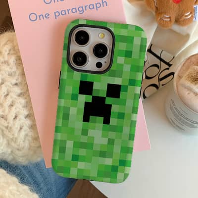 FREE SHIP imited stock Green Creeper Pixel Phone Case for iPhone 16