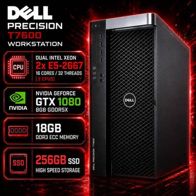 Gaming & Editing PC GTX 1080 8GB i7 Xeon 16 cores 32 threads
