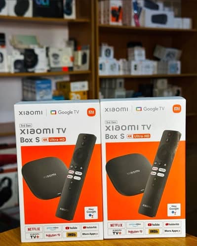 Mi Box S 3rd Gen Streaming Media Player 4K UHD Google TV