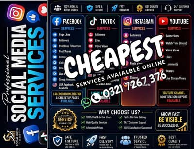 All Type Cheapest Social Media Service Provider