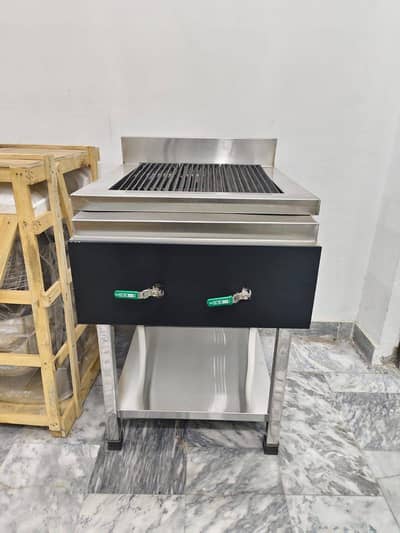 Charcoal Grill Commercial Pizza Prep Table Dough Mixer Fryer Oven