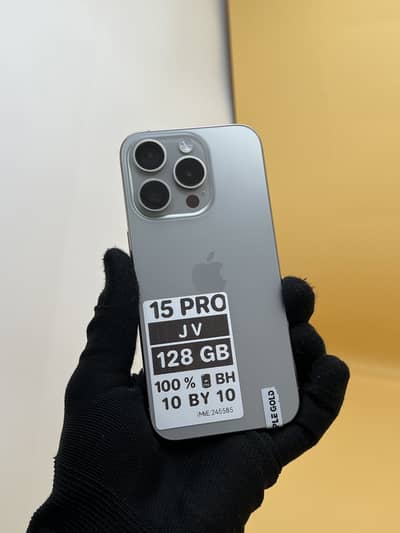 Apple iPhone 15 Pro Jv 128 GB 100% Battery Health 10 by 10