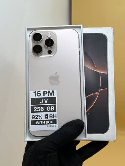 Apple iPhone 16 Pro Max Jv 92% Battery Health with box 10/10