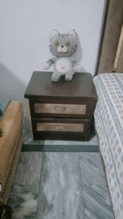 beautiful bed with mattress very less used