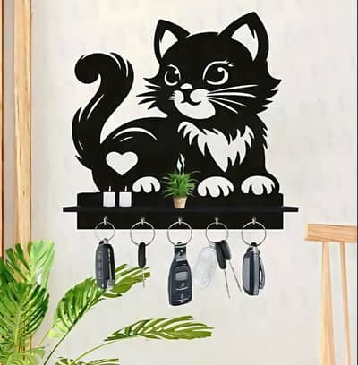 Black Cat Key Holder Home Accessories