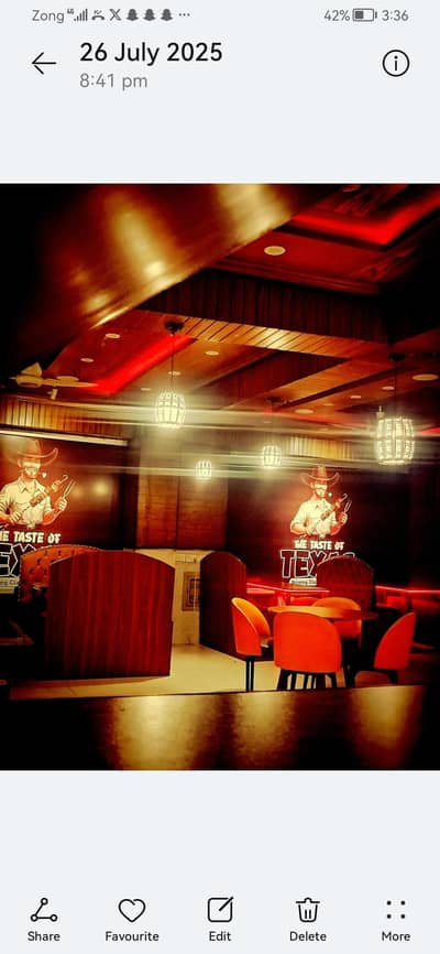 restaurant setup for sale