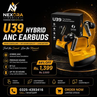  U39 Hybrid ANC Earbuds Available