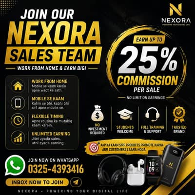  Nexora Sales Team Required 