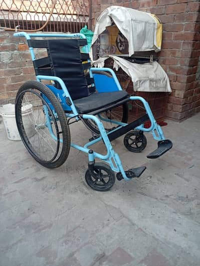 wheel chair with air pump and key non foldable