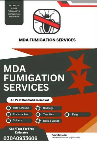 MDA fumigation services