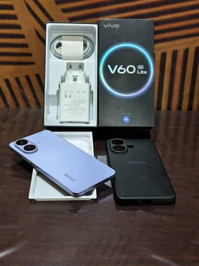 Vivo v60 lite 5G 12gb256gb full box 10/10 under warranty