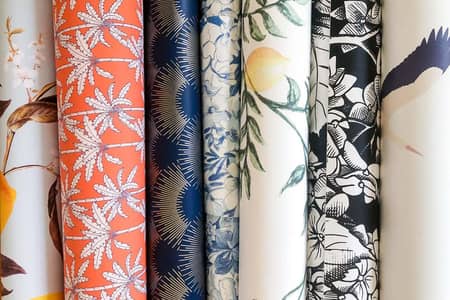 3D fabric wallpaper