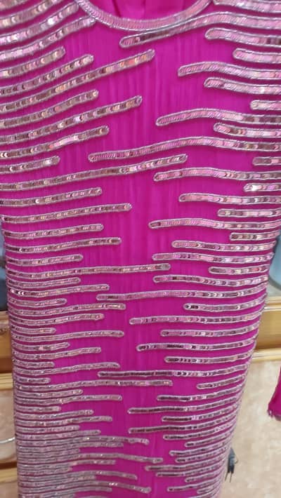 Barbie Pink 4 Piece Hand embroidered Eastern Wear