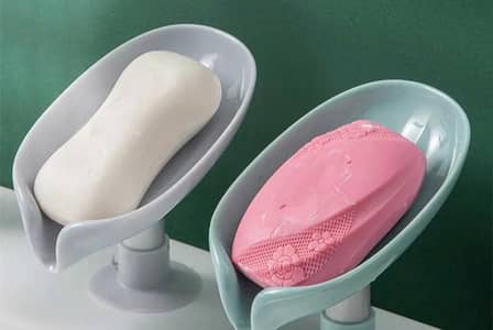 leaf shape drain soap holder  box