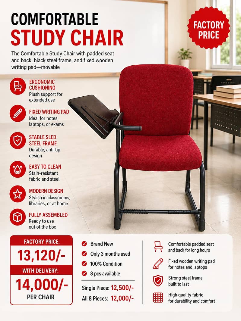 COMFORTABLE STUDY CHAIR 0