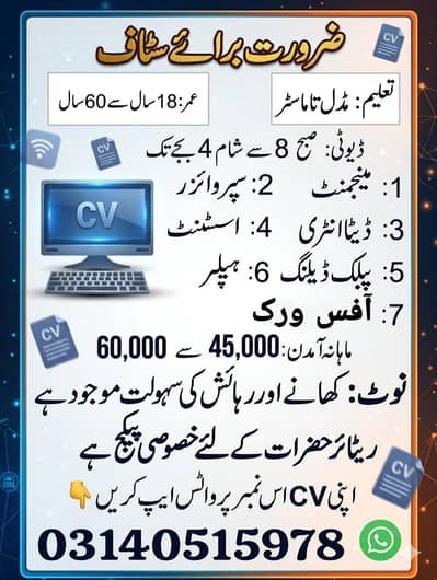 WORK IN RAWALPINDI