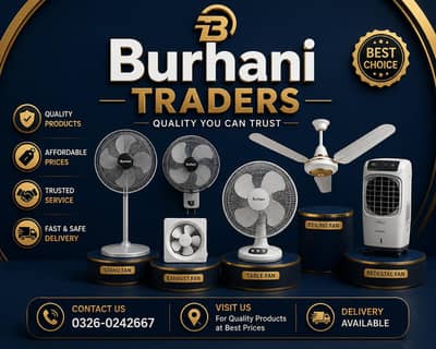 Ceiling Fans | Premium Quality | Burhani Traders