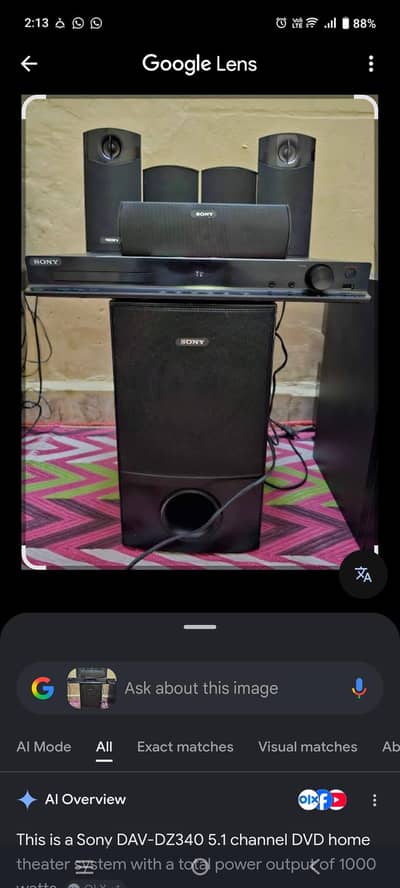 SONY HOME THEATER SYSTEM ORIGINAL 100%