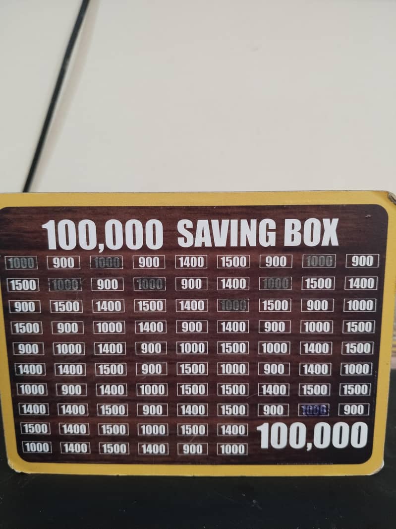 1lakh saving box 0