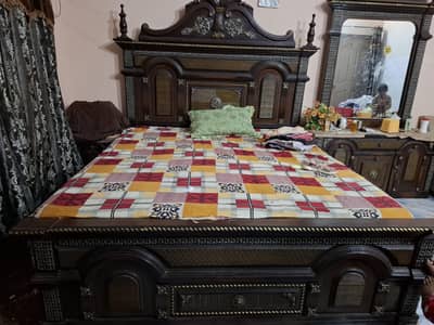 BED ALONG WITH 10" MATTRESS