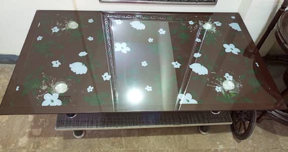 Center table , mirror top