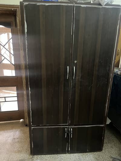wooden wardrobe