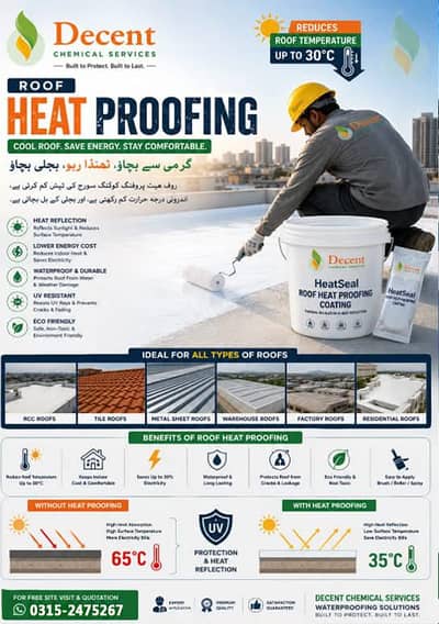 Roof Heatproofing and waterproofing