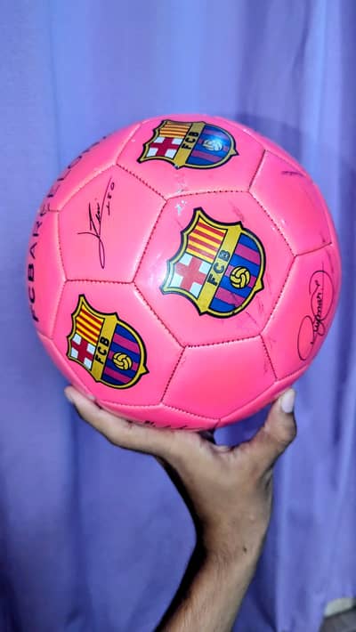 Original Barcelona Pink Football | Signed Football | Good Condition