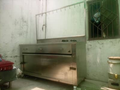 3 Burner Cooking Counter Stainless Steel Available