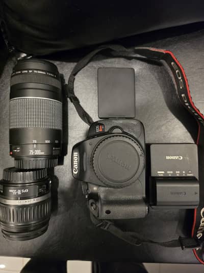 canon rebel t4i with 2 lenses