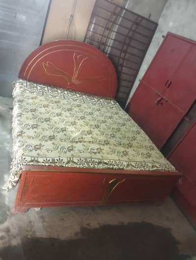 double bed without mattress+Singhar+Dressing table+Almari. 03064796739
