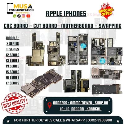 APPLE IPHONE, MAIN BOARD, MOTHERBOARD, SWAPPING, CNC BOARD, REPAIRING