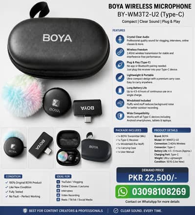 Boya wireless microphone