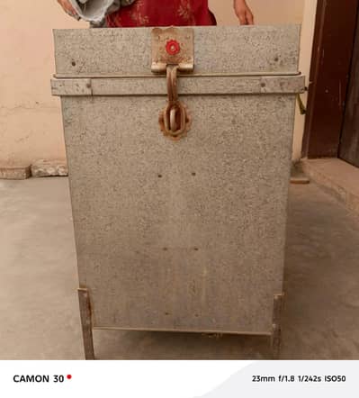 one flour storage trunk. available for sale.