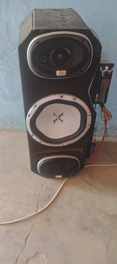 car speakers boofer amplifier mp3kit with box