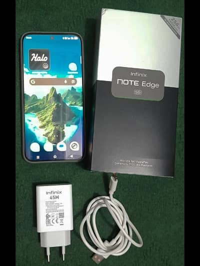 Infinix Note edge 8+8 256 gb 03325594818whtsp complete box warranty on