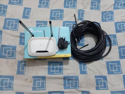 Tp link router & wire 50 fit new