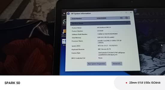 HP eliteBook840G3 for sale