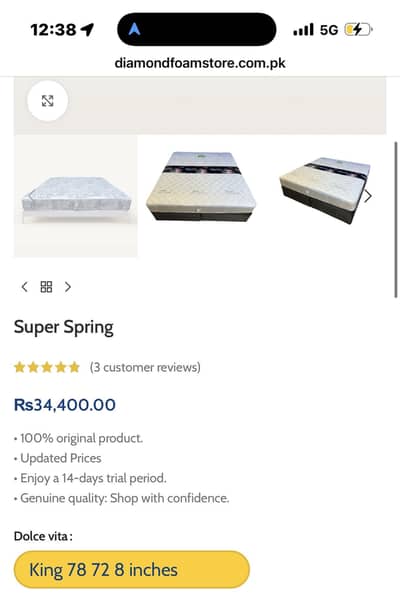 Bed set in good condition dressing and side tables