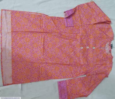 *Product Name*: Magenta Floral Lawn Kurta for Girls 8-10 Yrs *Product