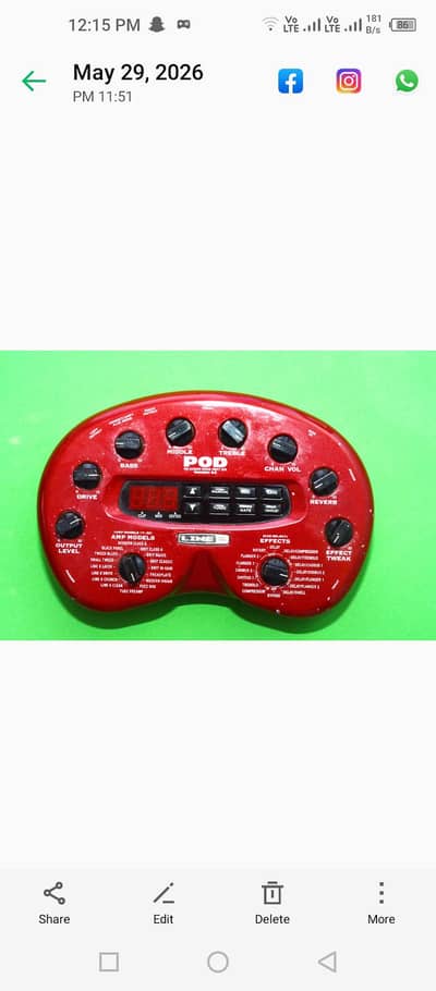 Line 6 POD Multi-Effect and Amp Modeler