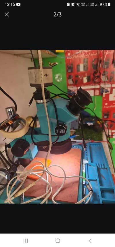 Microscope With Camera .