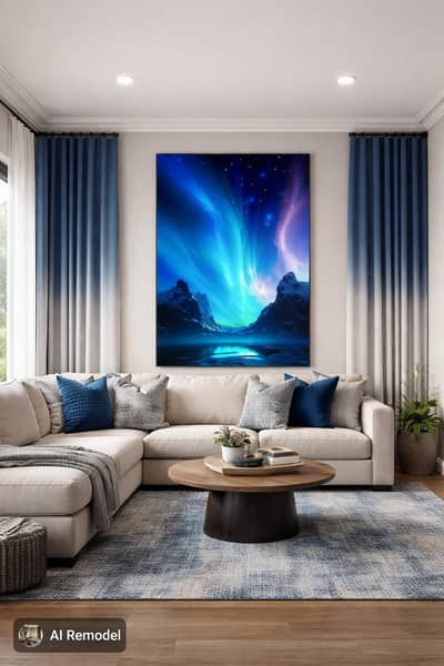 Pvc wall panels, ceiling, Wooden floor, vinyl floor