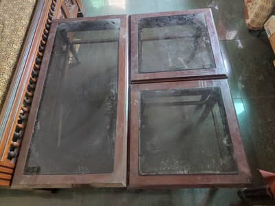 wooden set of 3 tables