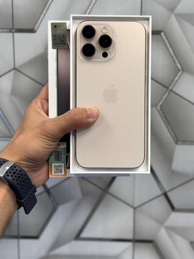 APPLE 16 PRO MAX 256GB OFFICIAL PTA APPROVED BRANDNEW PHONE