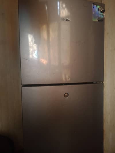 Haier 2-Door Silver Refrigerator - 10-12 Cubic Feet - inverter