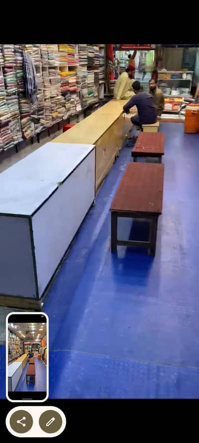 counter sale with wood 4 PCs condition achi h