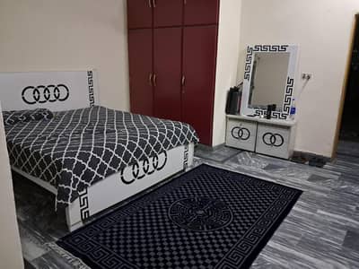 King Size Bed Set - Bed, Side tables and Hanging Mirror