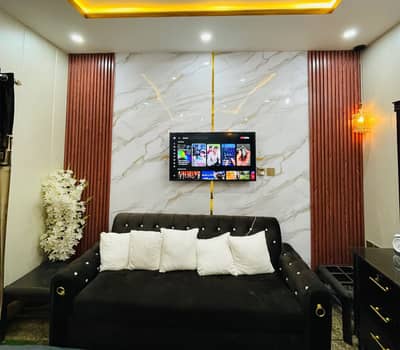 Wpc panel-Pvc panel-Wallpapers-Vinyl floor-wooden floor-Gypsum ceiling