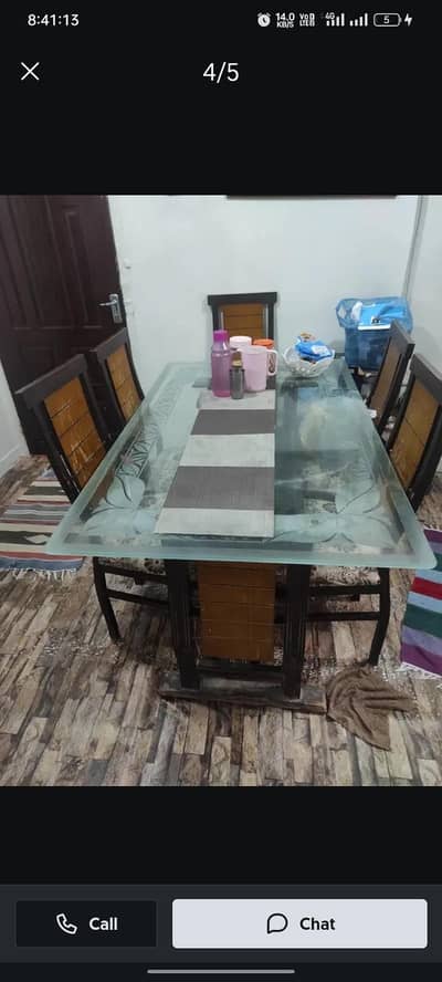 6 chair dining table